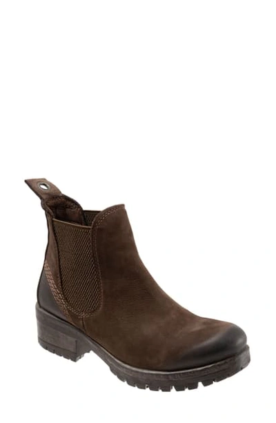 Bueno Florida Chelsea Bootie In Brown/ Brown Nubuck