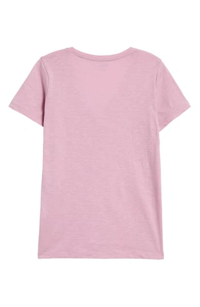 Madewell Whisper Cotton V-neck Pocket Tee In Lavender Mist