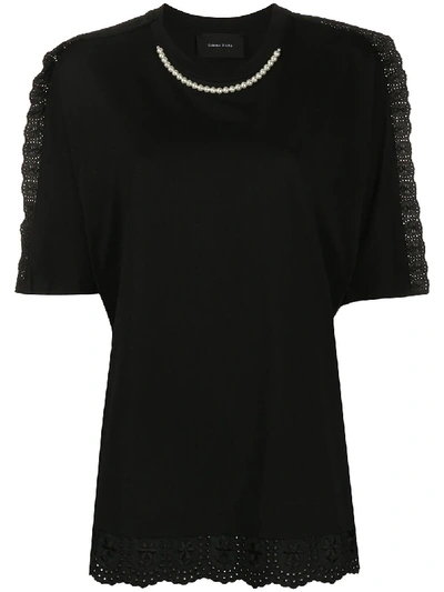 Simone Rocha Necklace-detail T-shirt In Black