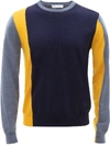 Jw Anderson Colour-block Long-sleeve Jumper In Blue