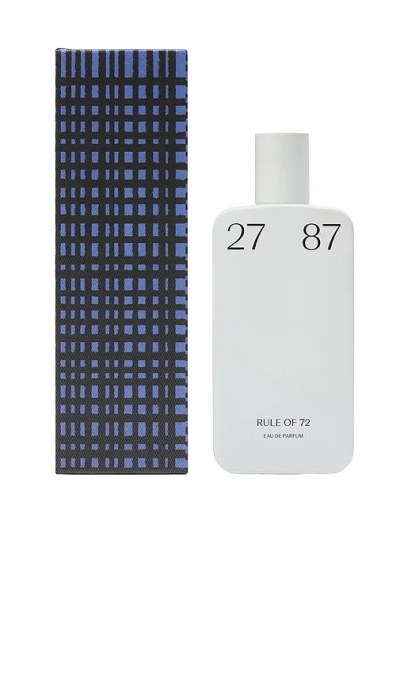 27 87 Rule Of 72 Eau De Parfum 87ml