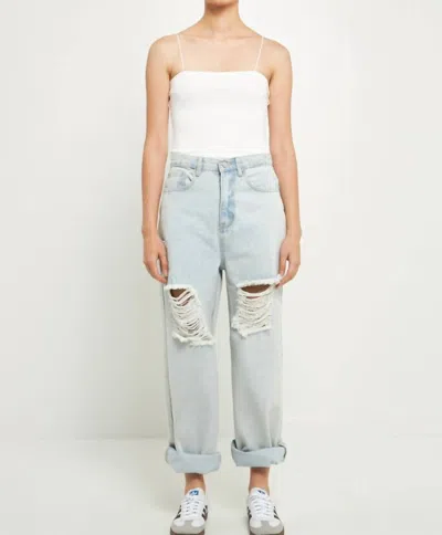 2.7 August Apparel Cielo Camisole Bodysuit In White