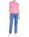 2.7 August Apparel Hannah Sweater Vest In Pink In Pink