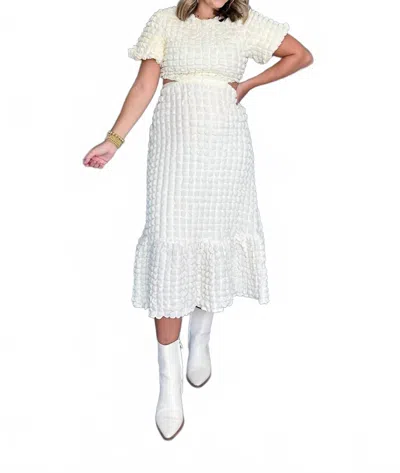 2.7 August Apparel Need You Maxi Dress In Ivory In White