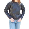 2.7 August Apparel On The Edge Sweatshirt In Black In Blue