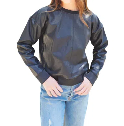 2.7 August Apparel On The Edge Sweatshirt In Black