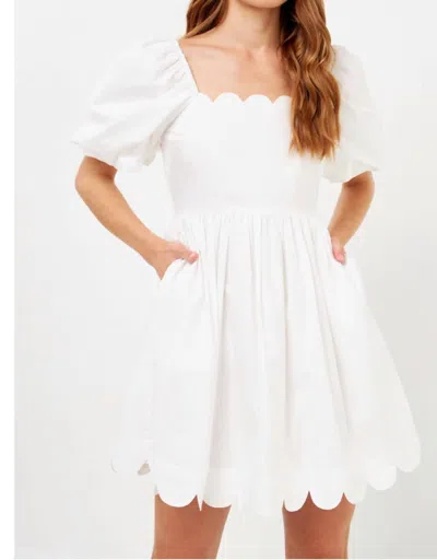 2.7 August Apparel Summer Crush Dress In White