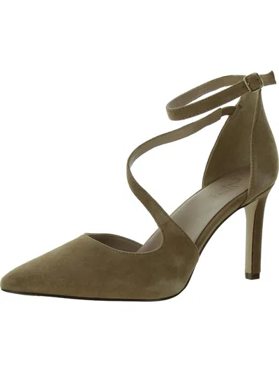27 Edit Abilyn Womens Suede Pointed Toe Pumps In Brown