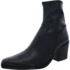 27 Edit Bex Womens Block Heel Stacked Heel Ankle Boots In Animal Print