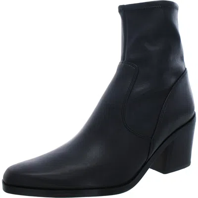 27 Edit Bex Womens Block Heel Stacked Heel Ankle Boots In Animal Print