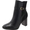 27 Edit Bexley Womens Buckle Leather Booties In Multi