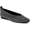 27 Edit Carla Sparkle Womens Jeweled Satin Ballet Flats In Multi