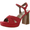 27 Edit Jaime Womens Buckle Ankle Strap Block Heel In Multi