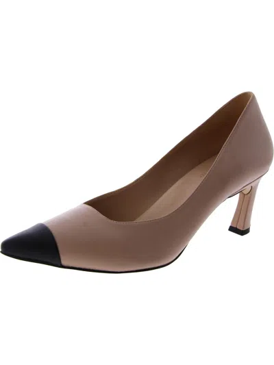 27 Edit Mara Womens Leather Pointed Toe Pumps In Multi