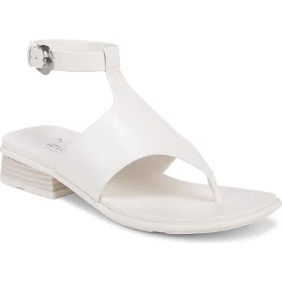 27 Edit Naturalizer Beck Ankle Strap Sandal In Warm White Leather