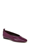 27 Edit Naturalizer Carla Flat In Deep Plum Purple Leather