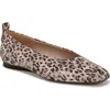 27 Edit Naturalizer Carla Leather Ballet Flat In Metallic Taupe