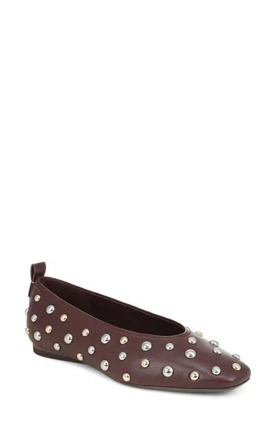 27 Edit Naturalizer Carla Stud Ballet Flat In Brown