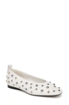 27 Edit Naturalizer Carla Stud Ballet Flat In White