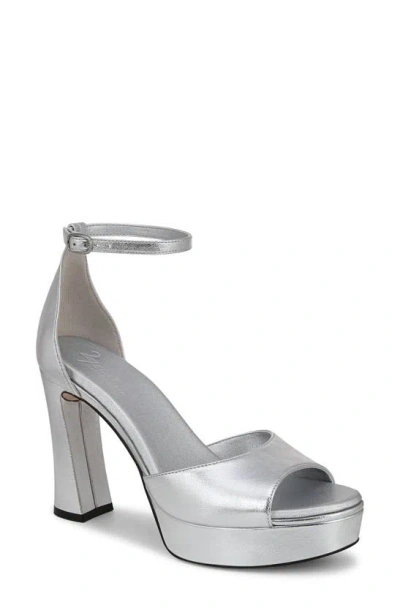 27 Edit Naturalizer Delphie Ankle Strap Platform Sandal In Silver