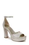 27 Edit Naturalizer Delphie Ankle Strap Platform Sandal In Warm Silver