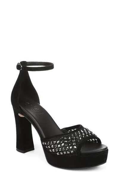 27 Edit Naturalizer Delphie Crystal Embellished Platform Sandal In Black Suede