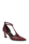 27 Edit Naturalizer Ezlyn T-strap Pointed Toe Pump In Red