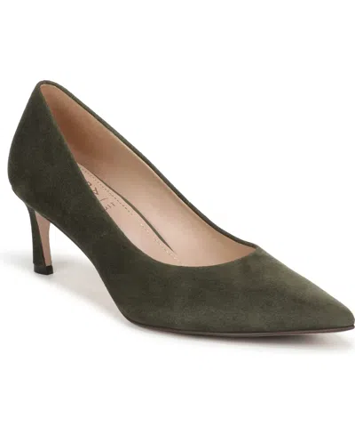 27 Edit Naturalizer Francis Suede Pointed-toe Flared-heel Pumps In Animal Print