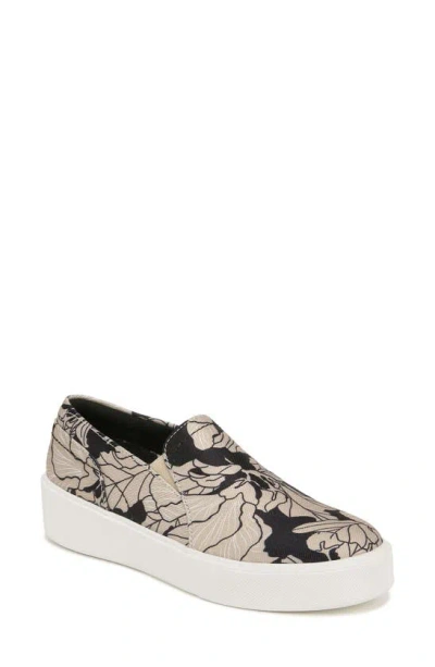 27 Edit Naturalizer Mirabel Slip-on Platform Sneaker In Black / Tan Floral Fabric