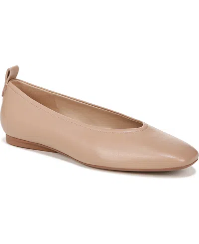 27 Edit Naturalizer Naturalizer Carla Square Toe Ballet Flats In Crème Brulee Leather