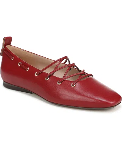 27 Edit Naturalizer Naturalizer Women's Carla-ghillie Ballerina Ballet Flats In Red
