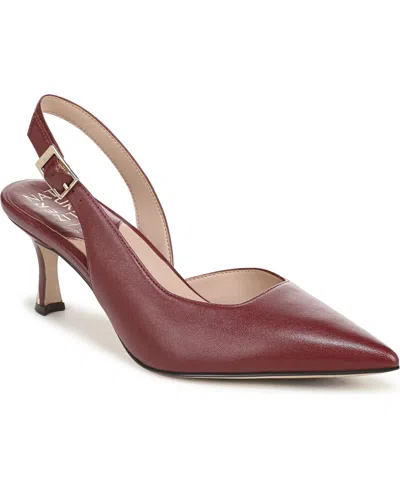 27 Edit Naturalizer Naturalizer Women's Felicia Slingback Pumps In Cranberry Red Leather
