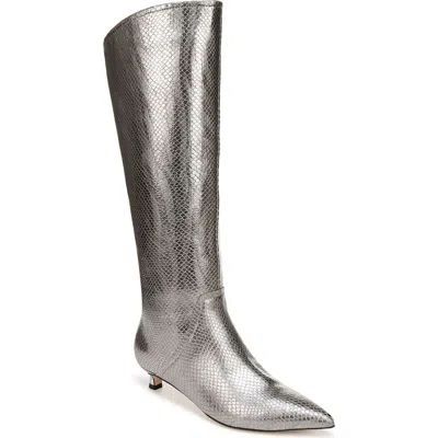 27 Edit Naturalizer Nikita Kitten Heel Tall Boot In Silver