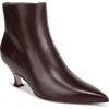 27 Edit Naturalizer Patrese Pointed Toe Kitten Heel Bootie In Burgundy