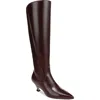 27 Edit Naturalizer Pepper Kitten Heel Knee High Boot In Burgundy