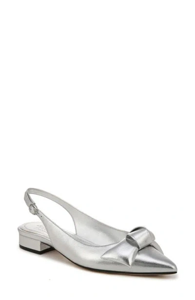 27 Edit Naturalizer Shine Bow Pointed Toe Flat In Silver