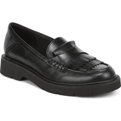 27 Edit Naturalizer Tate Kiltie Fringe Leather Loafer In Black