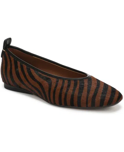 27 Edit Naturalizer Women's Carla3 Ballerina Skimmer Flats In Brown Zebra Calf Hair