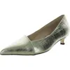 27 Edit Nova Womens Leather Slip-on Pumps In Silver