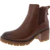 27 Edit Torrie Womens Stretch Leather Chelsea Boots In Pink