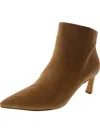 27 Edit Womens Leather Pointed Toe Booties In Multi