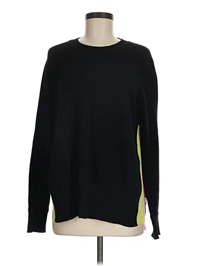 Pre-owned 27 Miles Cashmere Pullover Sweater In Black