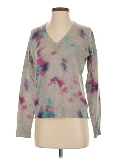 Pre-owned 27 Miles Cashmere Pullover Sweater In Gray