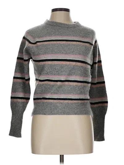 Pre-owned 27 Miles Cashmere Pullover Sweater In Gray