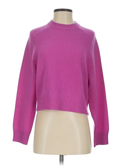 Pre-owned 27 Miles Cashmere Pullover Sweater In Pink