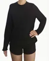 27 Miles Malibu Aina Cashmere T-shirt In Black In Black