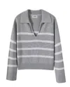 27 Miles Malibu Apallo Sweater In Grey In Grey