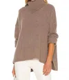 27 Miles Malibu Asher Knitted Sweater In Sable In Blue