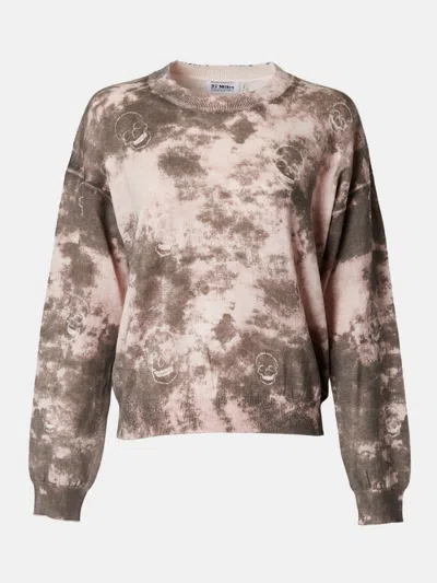 27 Miles Malibu Aylin Skull Print Pullover In Rose In Green