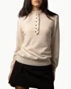 27 Miles Malibu Briar Mock Neck Sweater In Cloud In Neutral